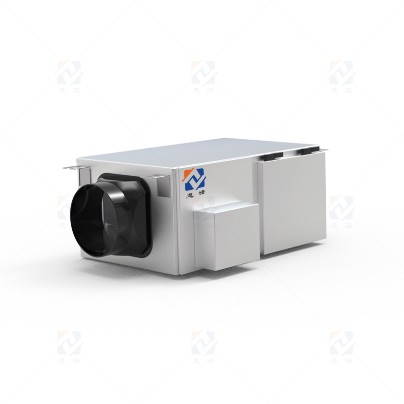 Unidirectional flow purification fan